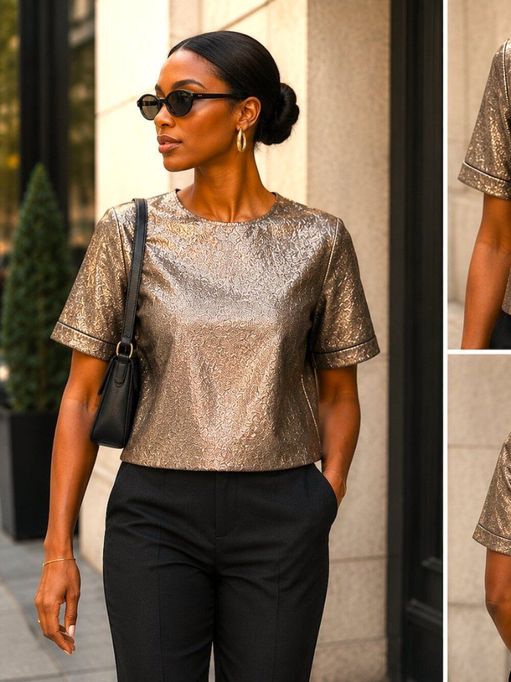 NWT French Connection Shimmer Blouse